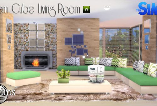 Modern cube livingroom