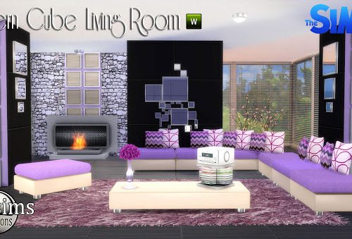 Modern cube livingroom
