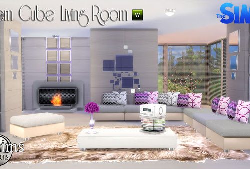 Modern cube livingroom