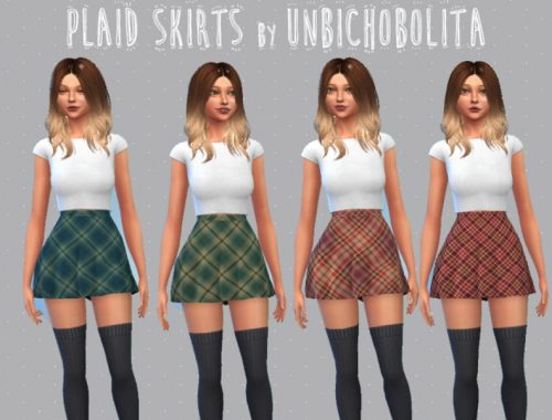 Plaid skirts