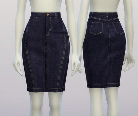 B.B. denim skirt