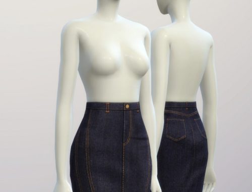 B.B. denim skirt