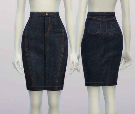 B.B. denim skirt