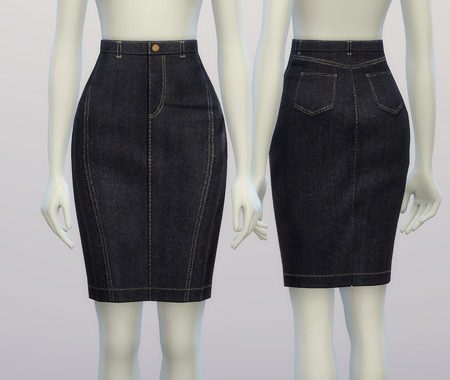 B.B. denim skirt