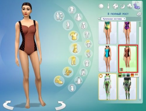 Female swimsuit (5 recolors)