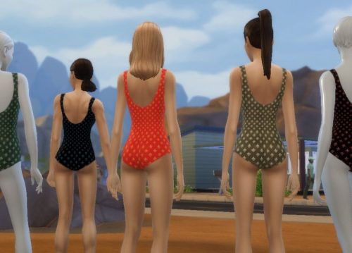 Female swimsuit (5 recolors)