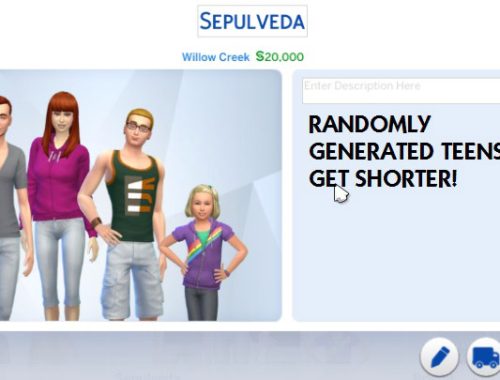 Height Slider and Shorter Teens Mod v1.2