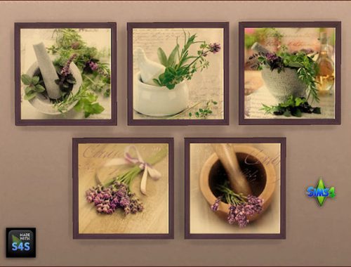 4 painting sets for kitchen