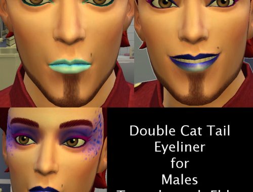 Double Cat Tail Eyeliner for Males