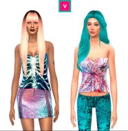 Ribs + Circulatory System Female Top - The Sims 4 Catalog