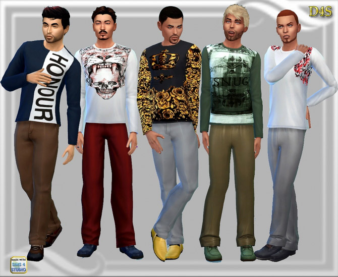 Long sleeve tee - The Sims 4 Catalog