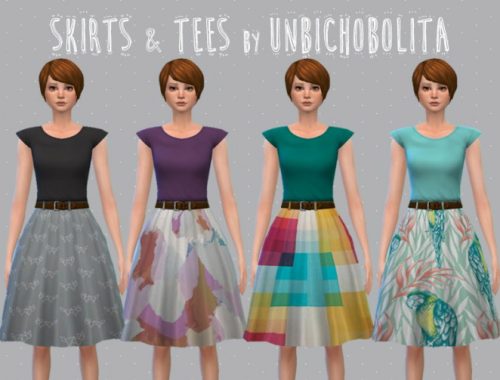 Skirt and tees