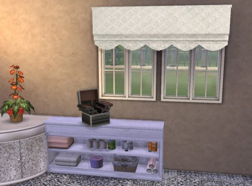 Amber tree bathroom recolor