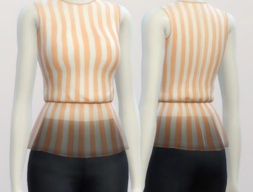 Basic peplum blouse