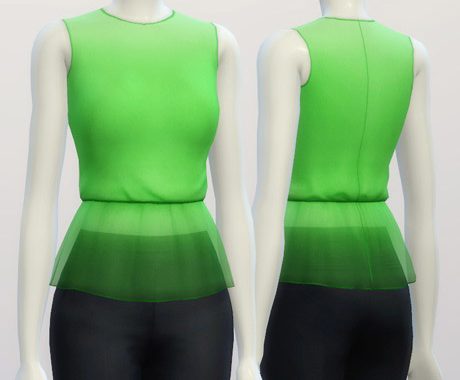 Basic peplum blouse