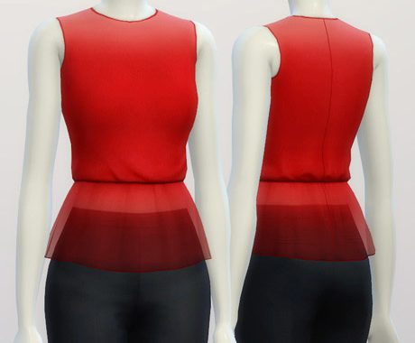 Basic peplum blouse