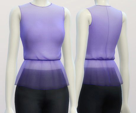 Basic peplum blouse