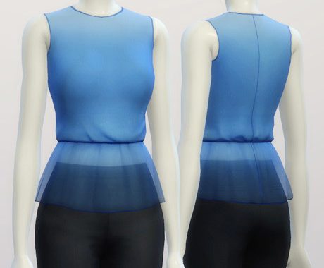 Basic peplum blouse
