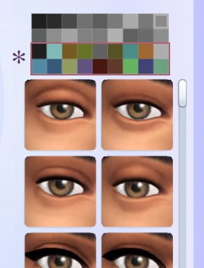 Deb 18 Non-Default and Contact Eye Colours