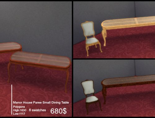 TS2 to TS4 Manor Dining Set
