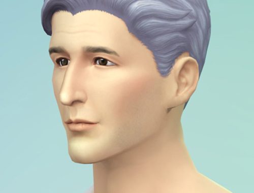 Short slicked back hair edit