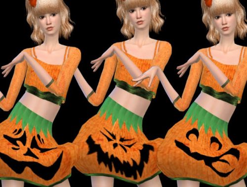 Halloween Set (hair + clothes)