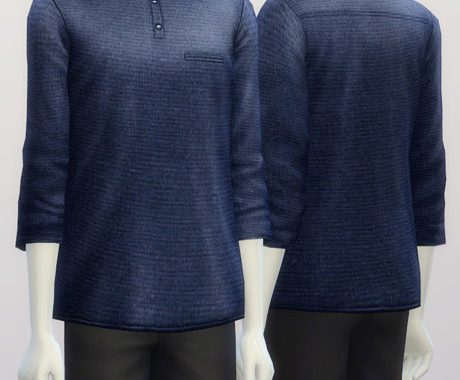 Henry neck shirt retexture
