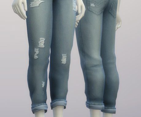SP03 Distressed Jeans Edit M