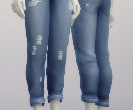SP03 Distressed Jeans Edit M
