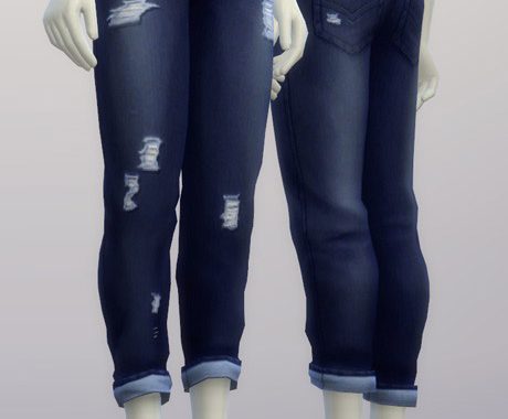 SP03 Distressed Jeans Edit M