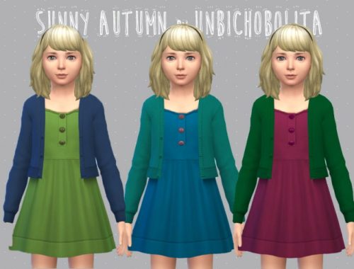 Sunny autumn dress