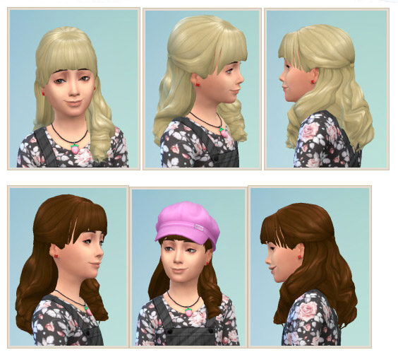 Halfup For Girls The Sims 4 Catalog
