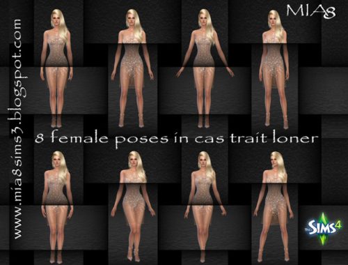 8 female poses#1