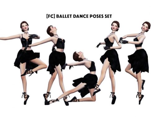 BALLET DANCE POSES SET