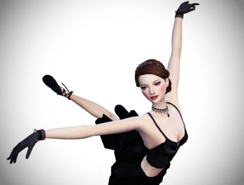 BALLET DANCE POSES SET