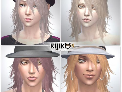 Pink and Fluffy hair F TS3 to TS4 conversion