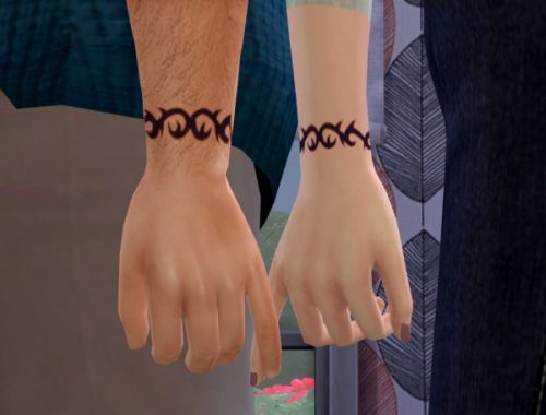 Tribal Wrist Tattoo
