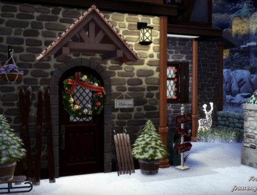 Tudor style house Happy New Year