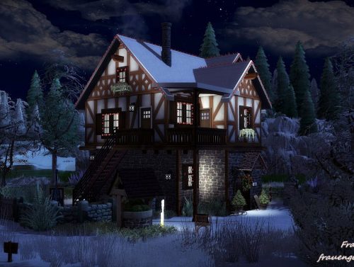 Tudor style house Happy New Year