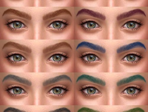 Eyeliners 01  04 + eyebrows 08