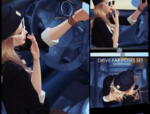 Car Related Poses Set pt1: Drive Far Poses Set