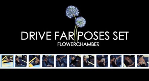 Car Related Poses Set pt1: Drive Far Poses Set