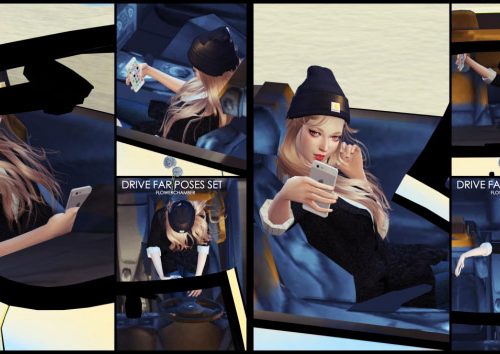 Car Related Poses Set pt1: Drive Far Poses Set