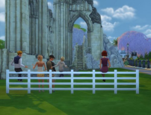 Sit and Lean on Fence Mod