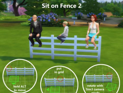 Sit and Lean on Fence Mod