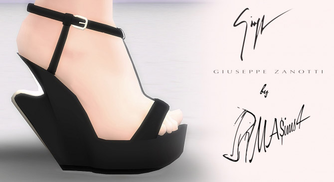 Sculpted Wedge Sandals - The Sims 4 Catalog