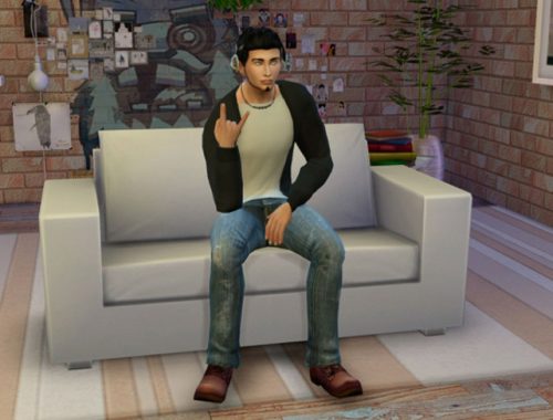 Listening music poses