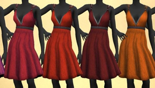 KitOnlyHumans Simple Valentine Dress recolors 1.0