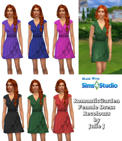 Romantic Gardens Dress Recolours - The Sims 4 Catalog