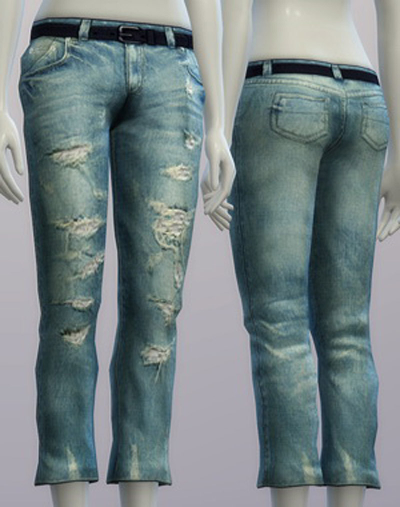 Vintage jeans #1 female - The Sims 4 Catalog